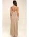 Depths Of My Love Nude Maxi Dress